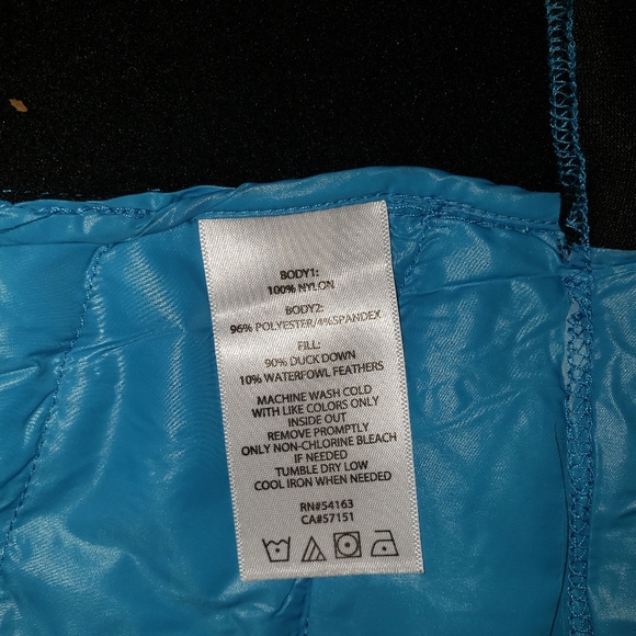 CALVIN KLEIN PERFORMANCE DUCK DOWN JACKET BLUE / BLACK SIZE MEDIUM - Picture 9 of 12